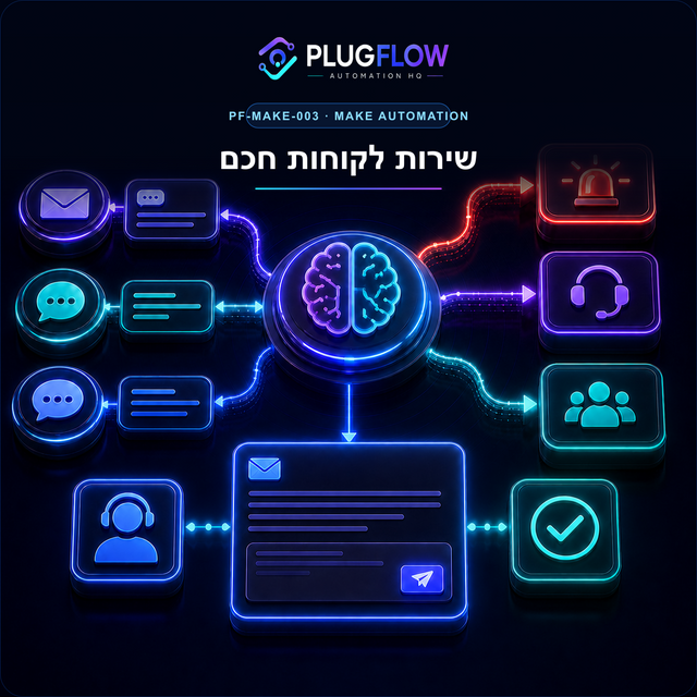 מערכת שירות לקוחות חכמה בעזרת AI