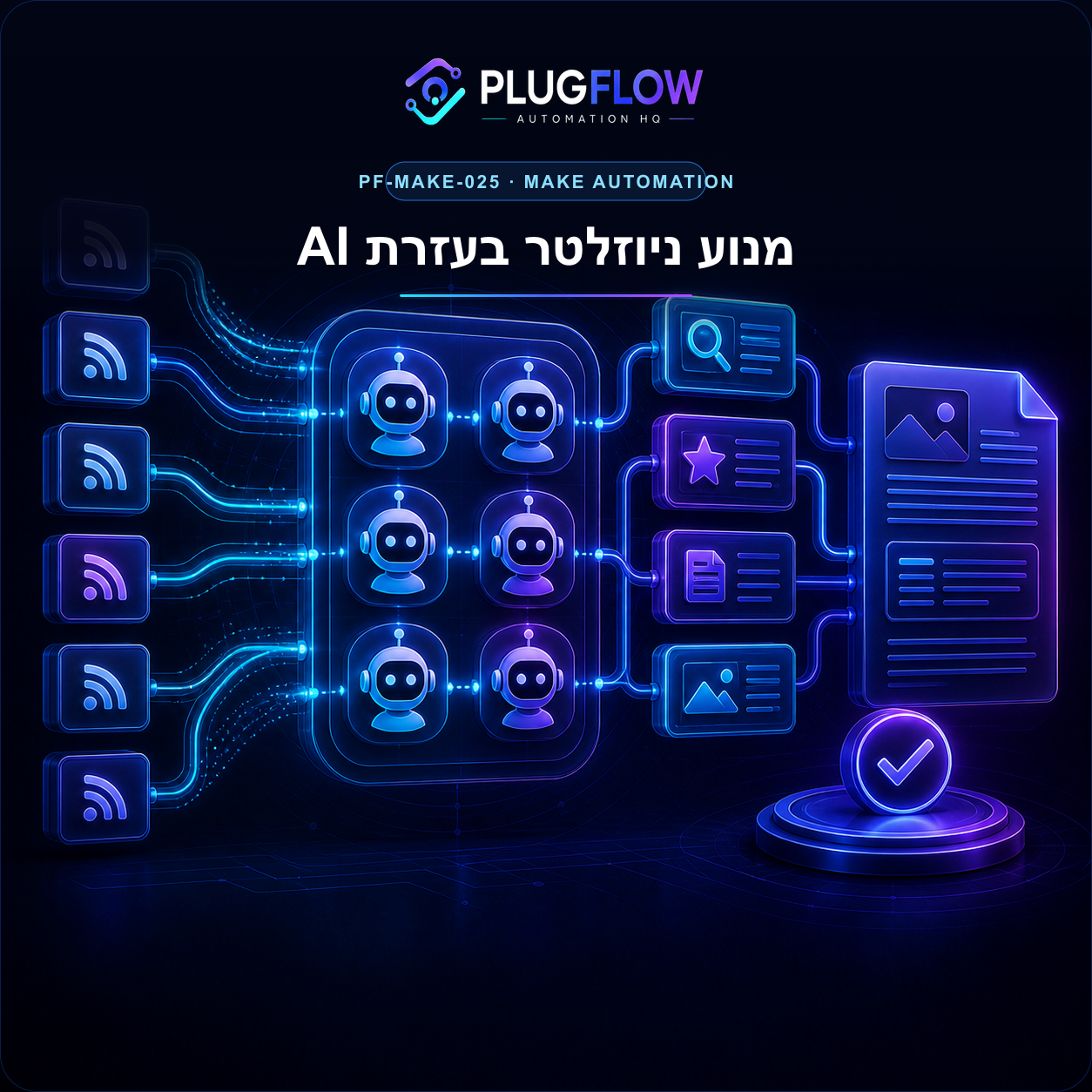 מנוע ניוזלטר בעזרת AI — PLUGFLOW